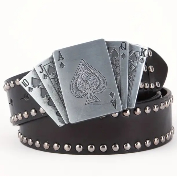 New ace of spades 47" belt & buckle set - Picture 5 of 5